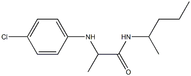2-[(4-chlorophenyl)amino]-N-(pentan-2-yl)propanamide Struktur