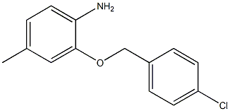 2-[(4-chlorophenyl)methoxy]-4-methylaniline 结构式