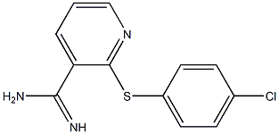  2-[(4-chlorophenyl)sulfanyl]pyridine-3-carboximidamide