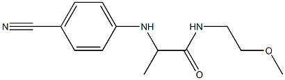 2-[(4-cyanophenyl)amino]-N-(2-methoxyethyl)propanamide