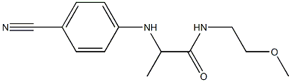 2-[(4-cyanophenyl)amino]-N-(2-methoxyethyl)propanamide|