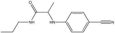 2-[(4-cyanophenyl)amino]-N-propylpropanamide|