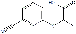 2-[(4-cyanopyridin-2-yl)thio]propanoic acid|