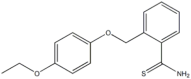 2-[(4-ethoxyphenoxy)methyl]benzenecarbothioamide 化学構造式