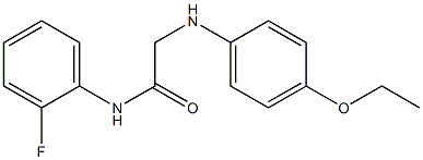 2-[(4-ethoxyphenyl)amino]-N-(2-fluorophenyl)acetamide Structure
