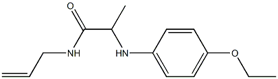 2-[(4-ethoxyphenyl)amino]-N-(prop-2-en-1-yl)propanamide 化学構造式