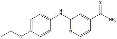 2-[(4-ethoxyphenyl)amino]pyridine-4-carbothioamide 结构式