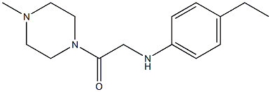 2-[(4-ethylphenyl)amino]-1-(4-methylpiperazin-1-yl)ethan-1-one Struktur