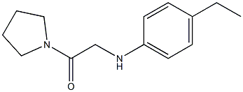 2-[(4-ethylphenyl)amino]-1-(pyrrolidin-1-yl)ethan-1-one Structure