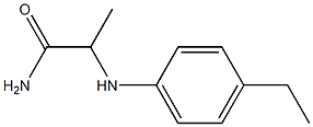 2-[(4-ethylphenyl)amino]propanamide 化学構造式