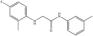 2-[(4-fluoro-2-methylphenyl)amino]-N-(3-methylphenyl)acetamide Structure