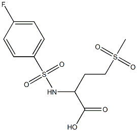 2-[(4-fluorobenzene)sulfonamido]-4-methanesulfonylbutanoic acid|