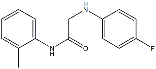 2-[(4-fluorophenyl)amino]-N-(2-methylphenyl)acetamide Structure