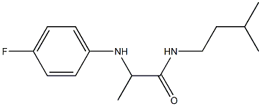 2-[(4-fluorophenyl)amino]-N-(3-methylbutyl)propanamide Struktur