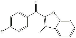 2-[(4-fluorophenyl)carbonyl]-3-methyl-1-benzofuran 结构式