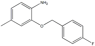 2-[(4-fluorophenyl)methoxy]-4-methylaniline Structure