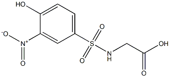 2-[(4-hydroxy-3-nitrobenzene)sulfonamido]acetic acid 结构式