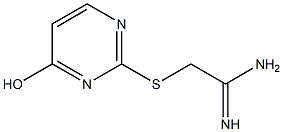 2-[(4-hydroxypyrimidin-2-yl)sulfanyl]ethanimidamide,,结构式