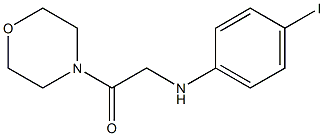 2-[(4-iodophenyl)amino]-1-(morpholin-4-yl)ethan-1-one Struktur