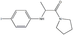 2-[(4-iodophenyl)amino]-1-(pyrrolidin-1-yl)propan-1-one,,结构式