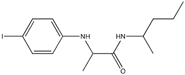 2-[(4-iodophenyl)amino]-N-(pentan-2-yl)propanamide Structure