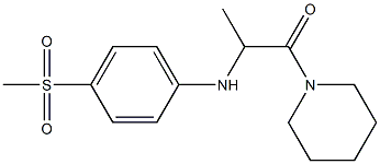 2-[(4-methanesulfonylphenyl)amino]-1-(piperidin-1-yl)propan-1-one Structure