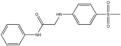 2-[(4-methanesulfonylphenyl)amino]-N-phenylacetamide,,结构式