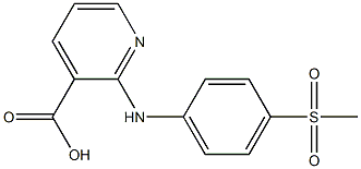 2-[(4-methanesulfonylphenyl)amino]pyridine-3-carboxylic acid 结构式