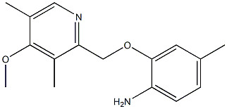 2-[(4-methoxy-3,5-dimethylpyridin-2-yl)methoxy]-4-methylaniline 结构式