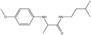 2-[(4-methoxyphenyl)amino]-N-(3-methylbutyl)propanamide