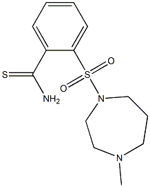 2-[(4-methyl-1,4-diazepane-1-)sulfonyl]benzene-1-carbothioamide