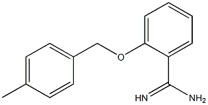 2-[(4-methylbenzyl)oxy]benzenecarboximidamide 化学構造式