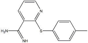  2-[(4-methylphenyl)sulfanyl]pyridine-3-carboximidamide