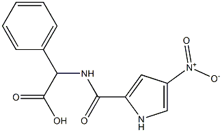 2-[(4-nitro-1H-pyrrol-2-yl)formamido]-2-phenylacetic acid,,结构式