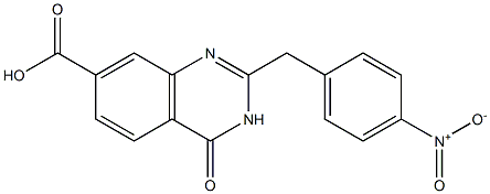 2-[(4-nitrophenyl)methyl]-4-oxo-3,4-dihydroquinazoline-7-carboxylic acid Structure