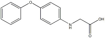 2-[(4-phenoxyphenyl)amino]acetic acid Struktur