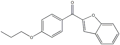 2-[(4-propoxyphenyl)carbonyl]-1-benzofuran Structure