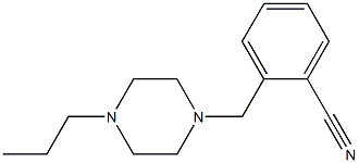 2-[(4-propylpiperazin-1-yl)methyl]benzonitrile Struktur