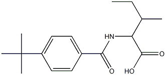 2-[(4-tert-butylbenzoyl)amino]-3-methylpentanoic acid,,结构式