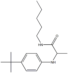 2-[(4-tert-butylphenyl)amino]-N-pentylpropanamide Struktur