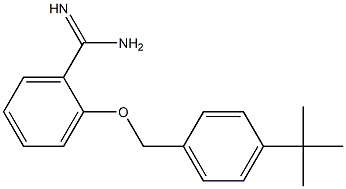 2-[(4-tert-butylphenyl)methoxy]benzene-1-carboximidamide Struktur