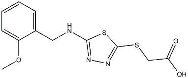 2-[(5-{[(2-methoxyphenyl)methyl]amino}-1,3,4-thiadiazol-2-yl)sulfanyl]acetic acid|