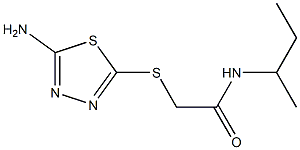  2-[(5-amino-1,3,4-thiadiazol-2-yl)sulfanyl]-N-(butan-2-yl)acetamide