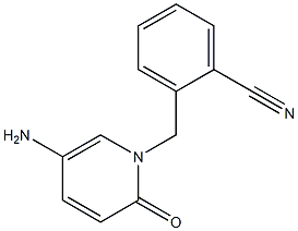 2-[(5-amino-2-oxo-1,2-dihydropyridin-1-yl)methyl]benzonitrile Structure