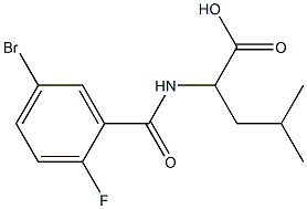 2-[(5-bromo-2-fluorobenzoyl)amino]-4-methylpentanoic acid