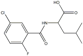  2-[(5-chloro-2-fluorophenyl)formamido]-4-methylpentanoic acid