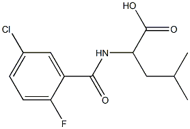 2-[(5-chloro-2-fluorophenyl)formamido]-4-methylpentanoic acid