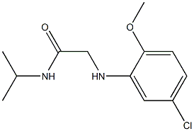 2-[(5-chloro-2-methoxyphenyl)amino]-N-(propan-2-yl)acetamide Structure
