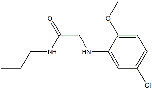 2-[(5-chloro-2-methoxyphenyl)amino]-N-propylacetamide
