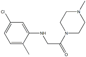 2-[(5-chloro-2-methylphenyl)amino]-1-(4-methylpiperazin-1-yl)ethan-1-one Structure